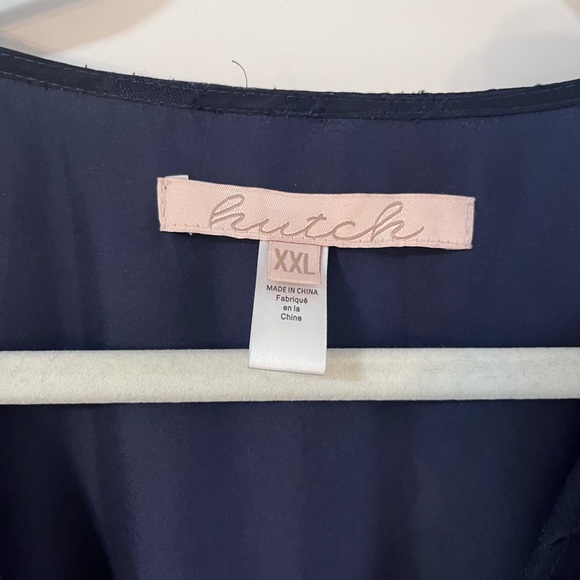 Anthropology BHLDN Biscanye Wrap Dress Navy Size XXL but fits like XL - Picture 3 of 4